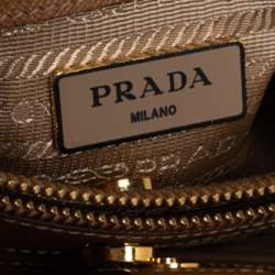 Pre Owned Prada Brown Saffiano Lux Leather Medium Tote