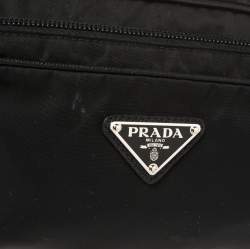 Pre Owned Prada Black Nylon Belt Bag