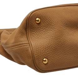 Pre Owned Prada Beige Vitello Daino Leather Hobo