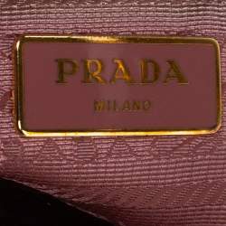 Pre Owned Prada Pink Saffiano Lux Leather Large Galleria Tote