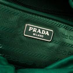 Pre Owned Prada Green Tessuto Nylon Zainetto Backpack