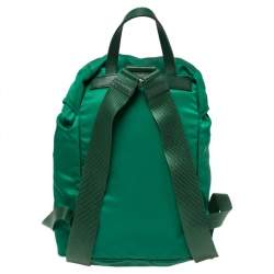 Pre Owned Prada Green Tessuto Nylon Zainetto Backpack