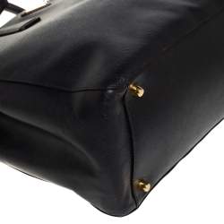 Pre Owned Prada Black Saffiano Lux Leather Large Galleria Tote