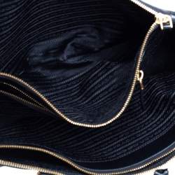 Pre Owned Prada Black Saffiano Lux Leather Large Galleria Tote