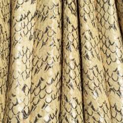 Pre Owned Prada Beige/White Leather and Snakeskin Bibliotheque Tote