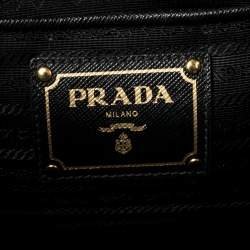 Pre Owned Prada Black Saffiano Lux Leather Tote