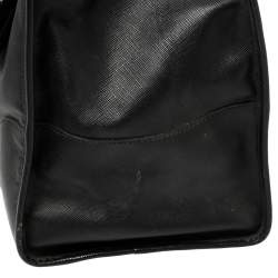 Pre Owned Prada Black Saffiano Lux Leather Tote