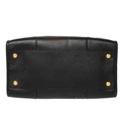 Pre Owned Prada Black Saffiano Lux Leather Tote