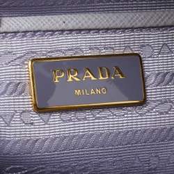 Pre Owned Prada Lavender Saffiano Lux Leather Large Galleria Tote