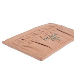 مملوكة مسبقًا Prada Pink Nappa Gaufre Leather Card Holder