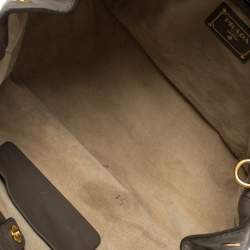 Pre Owned Prada Grey Leather Shopper Tote
