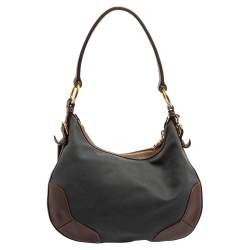 مملوكة مسبقًا حقيبة هوبو برادا جلد و كانفاس بني و أزرق