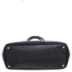 Pre Owned Prada Black Saffiano Lux Leather Large Galleria Tote