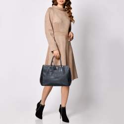Pre Owned Prada Black Saffiano Lux Leather Large Galleria Tote