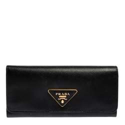 prada continental flap wallet