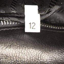 Pre Owned Prada Black Calf Leather Business Top Handle Bag