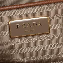 Pre Owned Prada Tan Saffiano Lux Leather Large Galleria Tote
