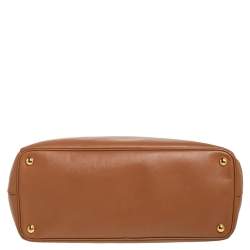 Pre Owned Prada Tan Saffiano Lux Leather Large Galleria Tote