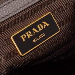 Pre Owned Prada Grey Saffiano Leather Large Gardener's Tote