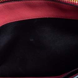 Pre Owned Prada Pink Saffiano Lux Leather Small Galleria Tote