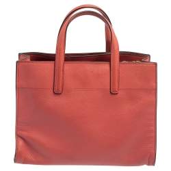 Pre Owned Prada Pink Saffiano Lux Leather Small Galleria Tote