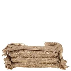 مملوكة مسبقًا حقيبة كتف برادا بيزو دانتيل ذهبي بقلاب