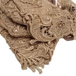 مملوكة مسبقًا حقيبة كتف برادا بيزو دانتيل ذهبي بقلاب