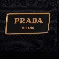 Prada Black Saffiano Lux Leather Small Galleria Tote