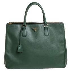 Prada Galleria crystal-embellished mini bag, Green