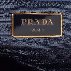Pre Owned Prada Blue Saffiano Lux Leather Large Galleria Tote