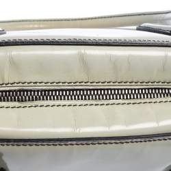 Pre Owned Prada Cream Patent Leather Satchel