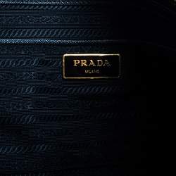 Pre Owned Prada Black Saffiano Lux Leather Large Galleria Double Tip Tote