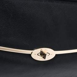 Pre Owned Coach Black Leather Madeline East/West Satchel