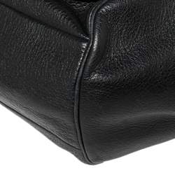 Pre Owned Coach Black Leather Madeline East/West Satchel