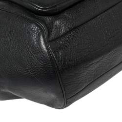 Pre Owned Coach Black Leather Madeline East/West Satchel