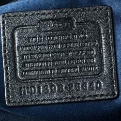 Pre Owned Coach Black Leather Madeline East/West Satchel