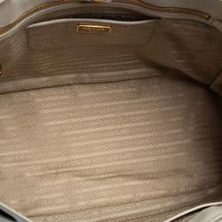 Pre Owned Prada Cream Saffiano Lux Leather Large Galleria Tote