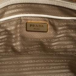 Pre Owned Prada Cream Saffiano Lux Leather Large Galleria Tote