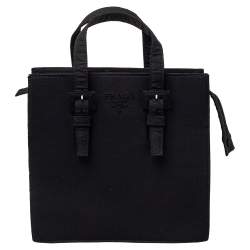 Pre Owned Prada Black Nylon Tote