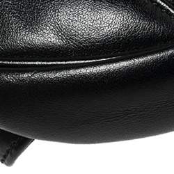 Pre Owned Prada Black Diagramme Leather Belt Bag
