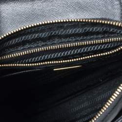 Pre Owned حقيبة كروس برادا نايلون توسيتو أسود وجلد