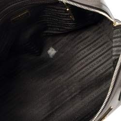 Pre Owned Prada Taupe Saffiano Lux Leather Zip Satchel