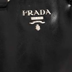 Pre Owned Prada Black Leather Tote