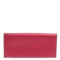 Prada Multicolor Saffiano Lux Leather Flap Continental Wallet