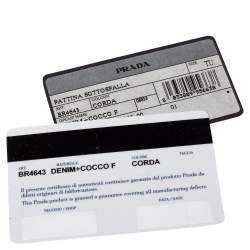 Pre Owned Prada Beige Canvas And Crocodile Leather Turnlock Shoulder Bag