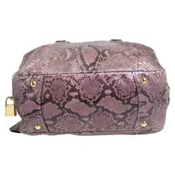 Pre Owned Prada Beige/Brown Python Inside Bag