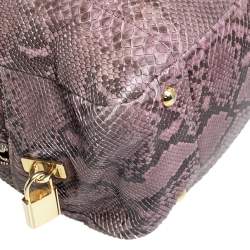 Pre Owned Prada Beige/Brown Python Inside Bag