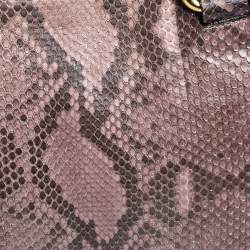 Pre Owned Prada Beige/Brown Python Inside Bag