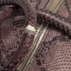 Pre Owned Prada Beige/Brown Python Inside Bag