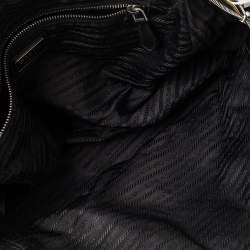 Pre Owned Prada Black Leather Dome Satchel